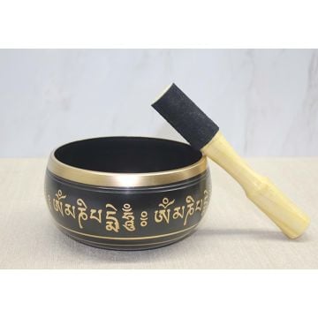Pirinç Meditasyon Çanı Tibet Çanağı Singing Bowl (14 Cm)