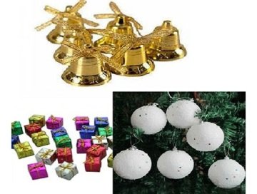 Yılbaşı Çam Ağacı Süsleri (Noel Baba Davul Çan Top Kutu)