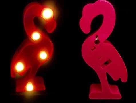 Dekoratif Mini Led Işıklı Flamingo Tasarımlı Gece Lambası
