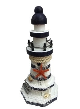 Dekoratif Ahşap Marin Deniz Yıldızı Feneri