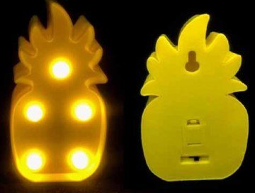 Dekoratif Mini Ananas Şeklinde Led Işıklı Gece Lambası