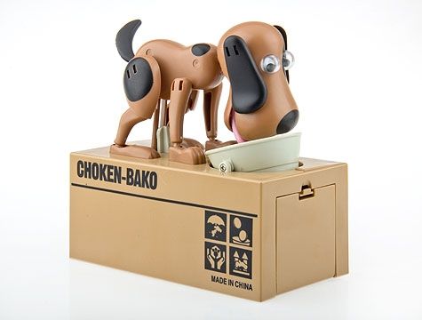 Choken Bako Para Yiyen Köpek Kumbara