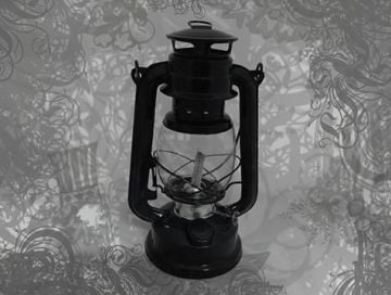 Nostaljik Metal Gerçek Gaz Lambası (18 cm)