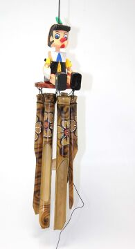 Bambu Pinokyo Dizayn Rüzgar Çanı (50 cm)