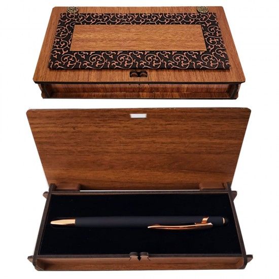 Ahşap Kutulu Rubber Touchpen Dokunmatik Kalem
