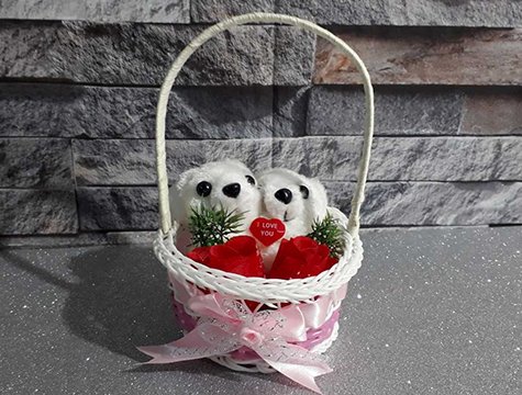 Sevgiliye Özel Hediye I Love Ayıcık Sepeti
