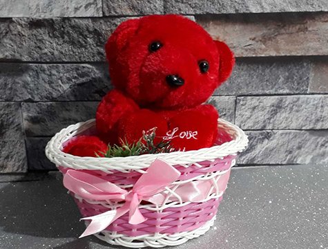 Sevgiliye Özel Romantik Hediye I Love You Ayıcık Sepeti