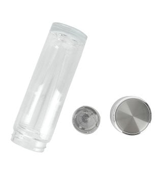 Süzgeçli Çift Katmanlı Cam Termos (350ml)