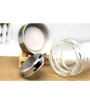 Süzgeçli Çift Katmanlı Cam Termos (350ml)