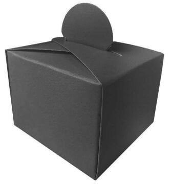 Siyah Karton Kutu Lokumluk (25 Adet)