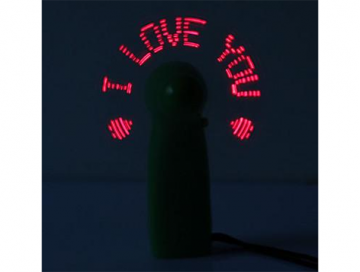 I love You Led Işıklı Mini Vantilatör