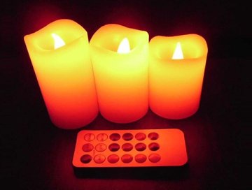 LED Mum Seti: Uzaktan Kumandalı Mum Luma Candles (3 Adet)