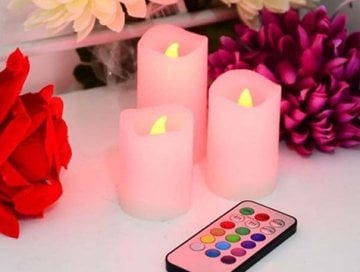 LED Mum Seti: Uzaktan Kumandalı Mum Luma Candles (3 Adet)