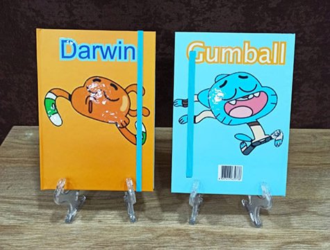 Gumball Ve Darwin Tasarımlı Lastikli Defter
