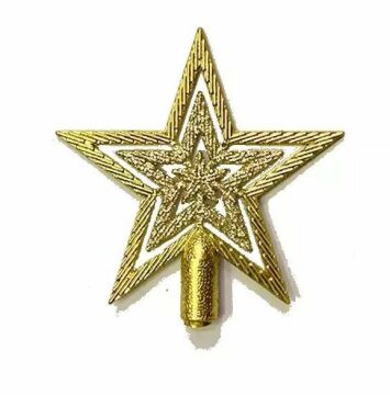 Yılbaşı Çam Ağacı Süsü Gold Yıldız (15cm)