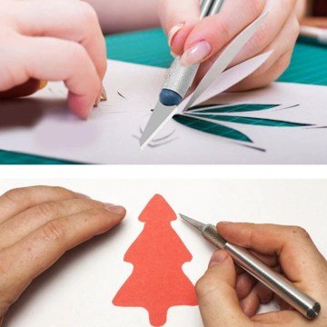 16 Parça Hobi Gravür Ahşap Oyma Şekil Verme 13 Bıçak Neşter Seti