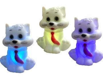 Renk Değiştiren Işıklı Kravatlı Kedi Masaüstü Gece Lambası