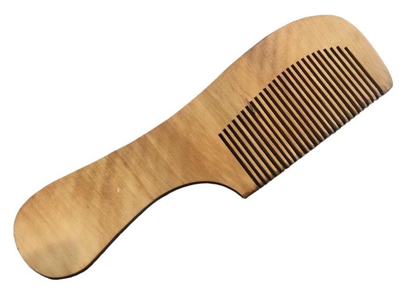 Ahşap Saplı Sık Dişli Tarak (17 cm x 5 cm 12 Adet)