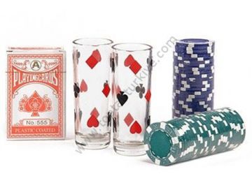 Poker Oyunu Seti Drikkespil (63 Parça)