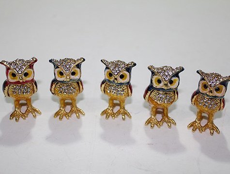 Dekoratif Swarovski Minik Baykuşlar