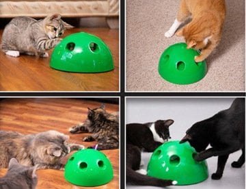 Sesli Hareketli Dönen Kedi Fare Yakalama Oyuncağı