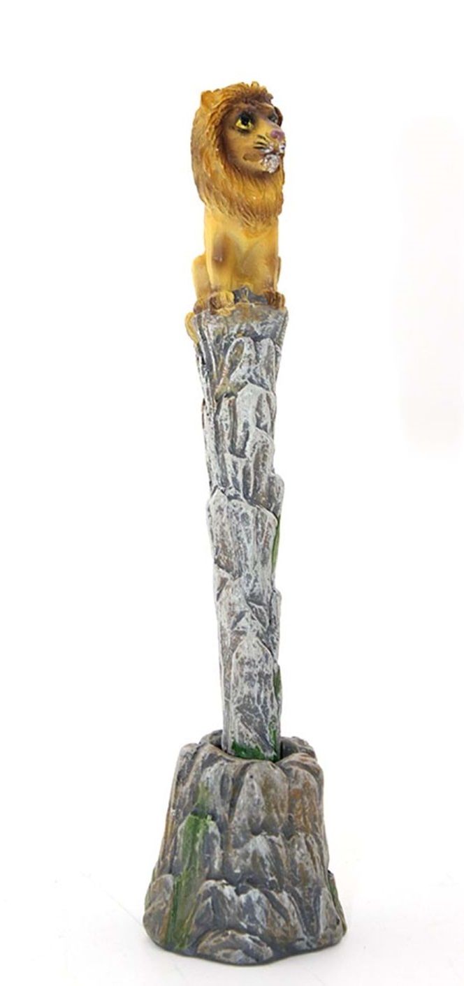 Dekoratif Şık Tasarım Polyester Aslan Tükenmez Kalem (16cm)