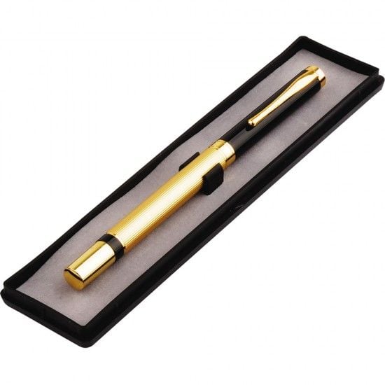 Şık Hediyelik Kutulu Siyah Gold Metal Kalem