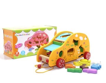 Ahşap Araba Tasarımlı Puzzle