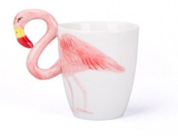​Flamingo Kulplu 3D Seramik Kupa Bardak