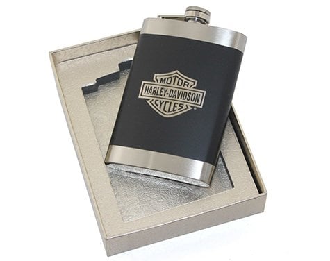 9 Oz Harley Çelik Cep İçki Kanyak Matarası