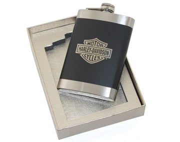 9 Oz Harley Çelik Cep İçki Kanyak Matarası
