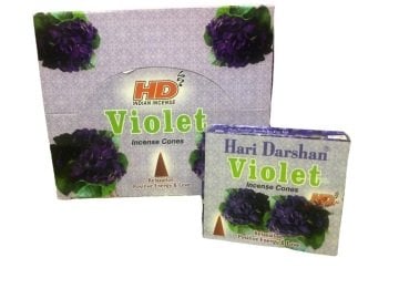 Hd Menekşe Kokulu Violet Konik Tütsü Incense Cones (120 Adet)