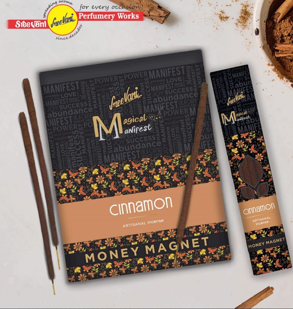 Sree Vani Manifest Cinnamon (Tarçın) Organik Çubuk Tütsü (72 Adet)