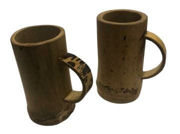 Bambu Otantik Tasarım Kupa Bardak