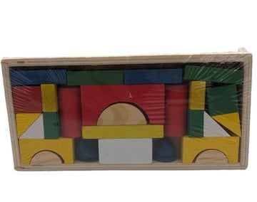 Ahşap Geometrik Şekil Renk Öğretici Oyuncak 26 Parça
