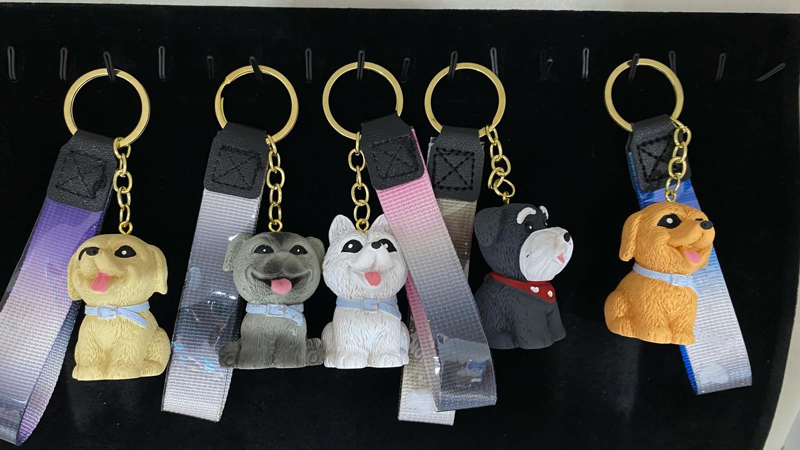 Şirin Köpek Tasarımlı Anahtarlık Çanta Süsü (12 Adet)