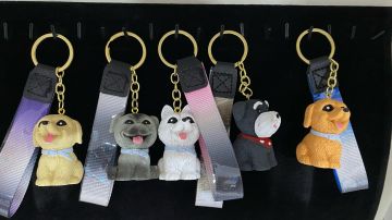 Şirin Köpek Tasarımlı Anahtarlık Çanta Süsü (12 Adet)