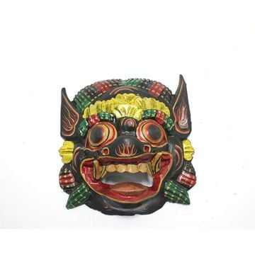 Duvara Asmalı Renkli Taru Merta Maske (20 Cm)