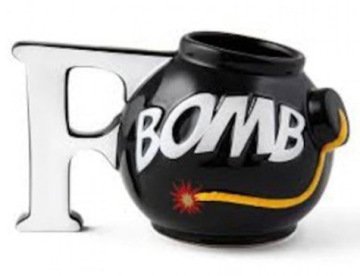 Seramik Bomba F Bomb Kupa Bardak