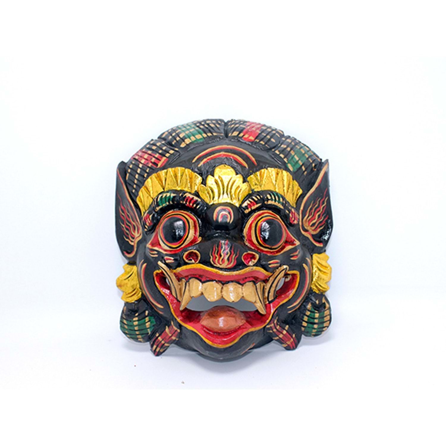 Duvara Asmalı Renkli Taru Merta Maske (22 Cm)