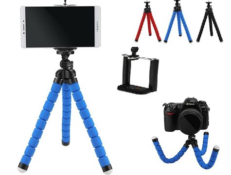 Sünger Ayaklı Akrobat telefon Tutucu Tripod (26 cm &  19 cm)