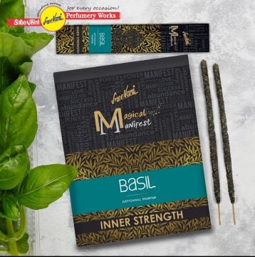 Sree Vani Manifest Basil (Reyhan) Organik Çubuk Tütsü (72 Adet)