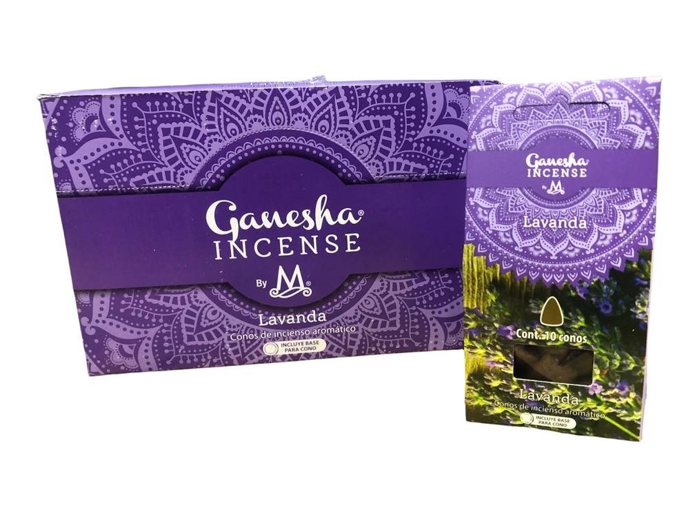 Ganesha Lavanda Back Flow Cones Geri Akış Konik Tütsü (120 Adet)