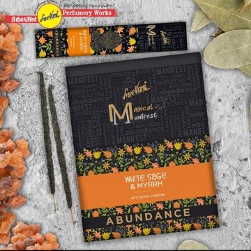 Sree Vani Manifest White Sage & Myrrh Organik Çubuk Tütsü (72 Adet)