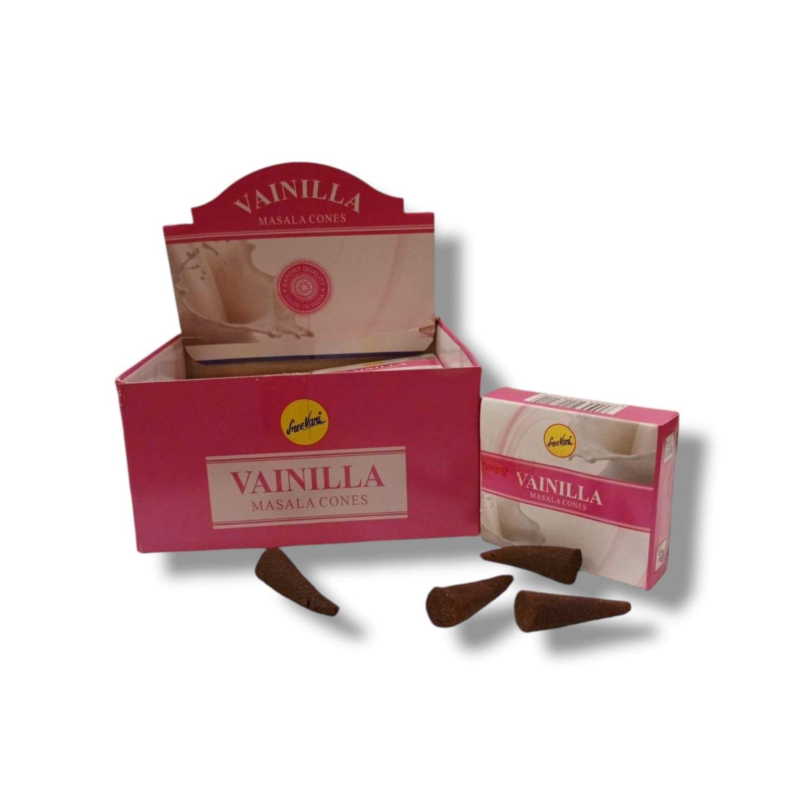 Sree Vani Vanilya (Vanilla) Kokulu Masala Cones Tütsü  (120 Adet)