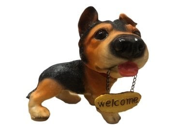 Dekoratif Kurt Polyester Köpek Biblosu