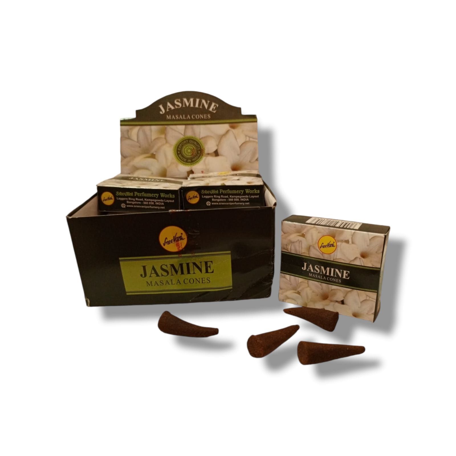 Sree Vani Yasemin Kokulu Konik Tütsü Jasmine Masala Cones (120 Adet)
