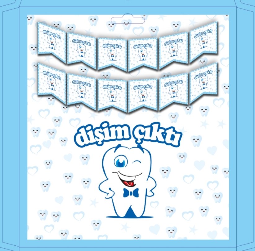 İyi ki Doğdun Dişim Çıktı Mavi Banner