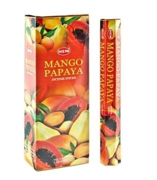 Hem Mango Papaya Hexa Çubuk Tütsü İncense Sticks (120 Adet)