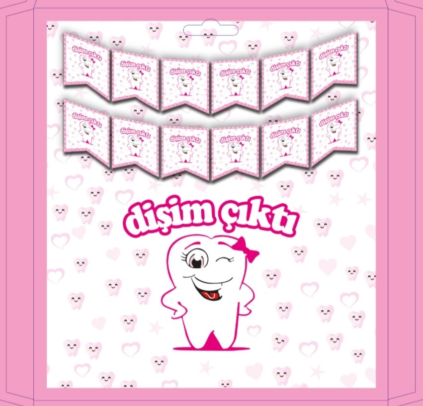 İyi ki Doğdun Dişim Çıktı Pembe Banner